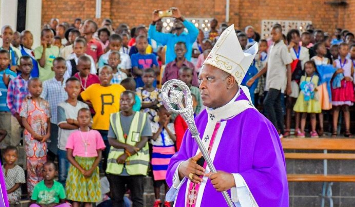 Cardinal Antoine Kambanda celebrated a mass on Thursday with children who are preparing for Christmas.