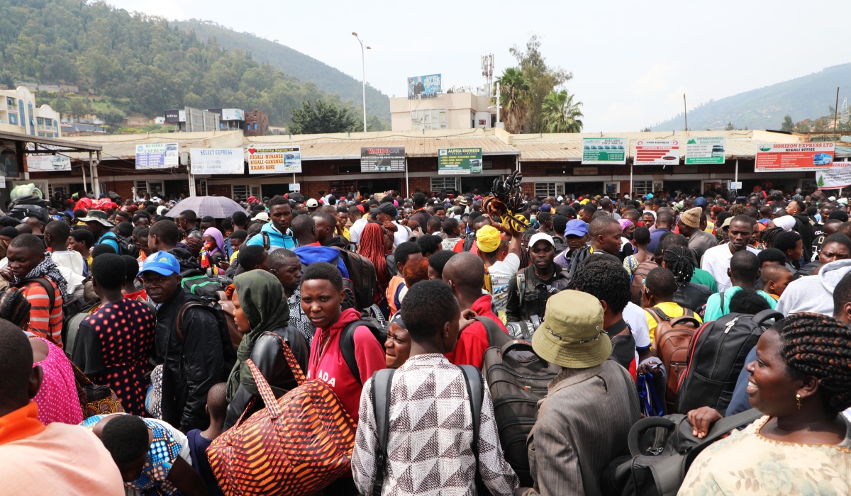 Commuters look so disappointed as they are stranded at Nyabugogo Taxi Park while heading upcountry to celebrate Christmas with their families, on Saturday, December 24. All Photos by Craish Bahizi