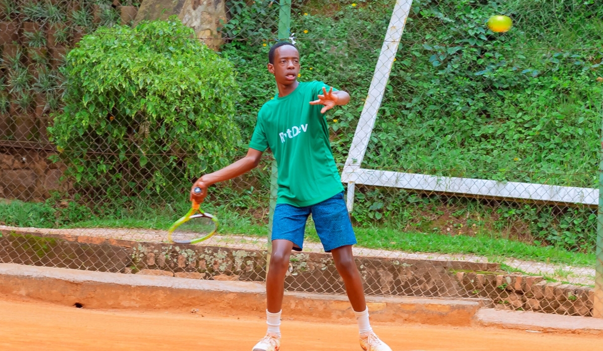 Rwanda’s tennis youngster Calvin Habiyambere is the  champion of the Christmas Holidays competition at Cercle Sportif de Kigali on Saturday, December 24.