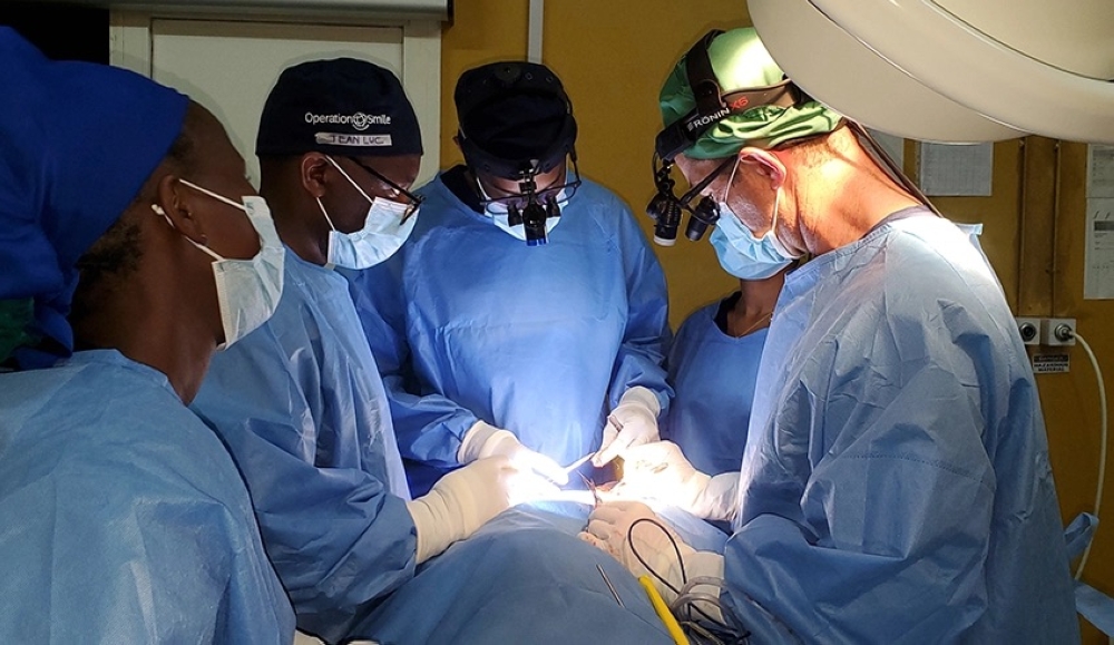 Plastic surgery team from Rwanda and Operation Smile, USA. Financial resources should be allocated to sustainable surgical systems. Photo Courtesy