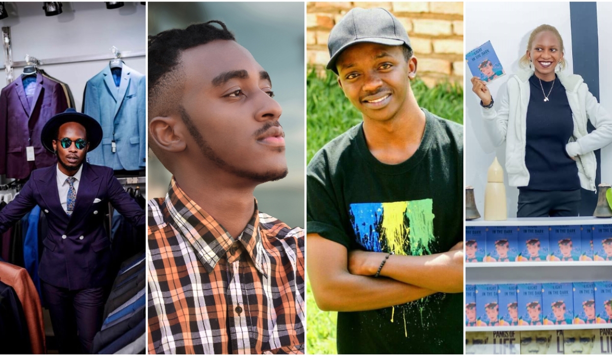 L-R: Brave Japhet Ndamukunda, Eloi Muhoranimana, Fred Mfuranzima, and Sandra Nadege.