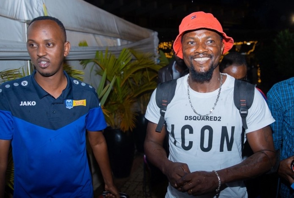 Former Rayon Sports forward, Héritier Luvumbu Nzinga arrives in Kigali On December 28. Luvumbu is expected to sign a year contract with Rayon Sports. Photo by Igihe