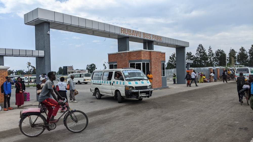 A newly revamped  Rubavu Taxi Park that was inaugurated in Gisenyi Sector, Bugoyi Cell in Nyakabungo. It was opened to buses and passengers on December 30. Photo by Germain Nsanzimana