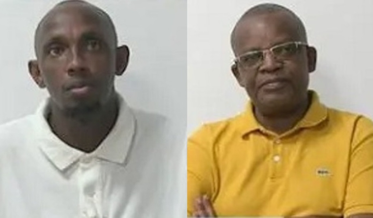 Moses Mushabe and Dr Juvenal Nshimiyimana, the two Rwandans illegally detained in DR Congo (Courtesy photo) 