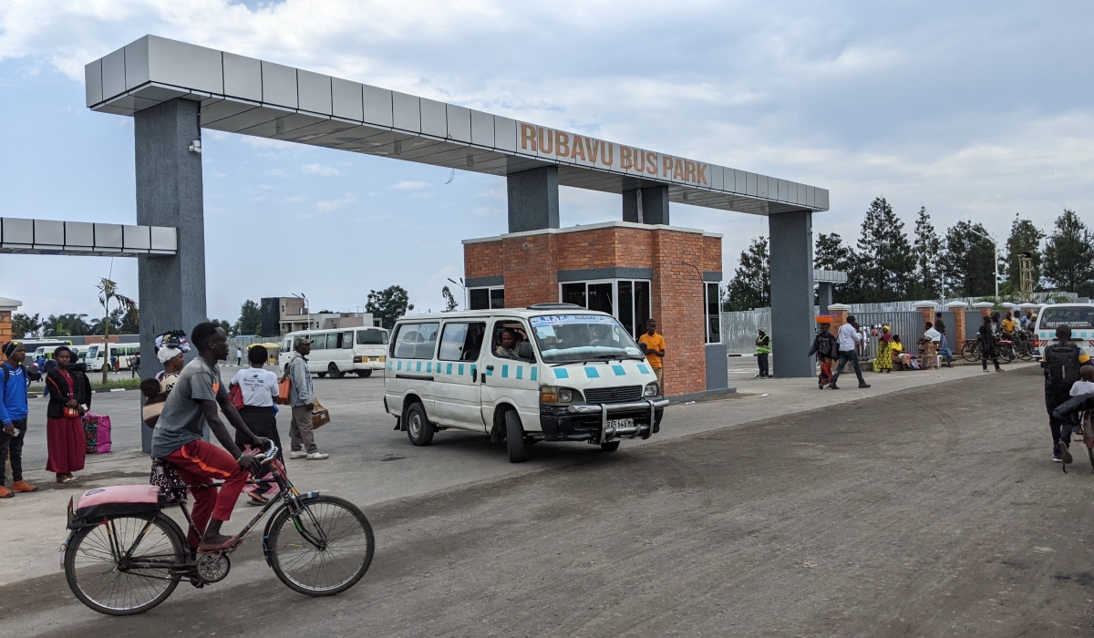 A newly revamped  Rubavu Taxi Park that was inaugurated in Gisenyi Sector, Bugoyi Cell in Nyakabungo. It was opened to buses and passengers on December 30. Photo by Germain Nsanzimana