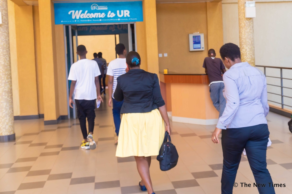 The University of Rwanda employees and students arrive at Gikondo Campus in Kigali. Craish Bahizi 