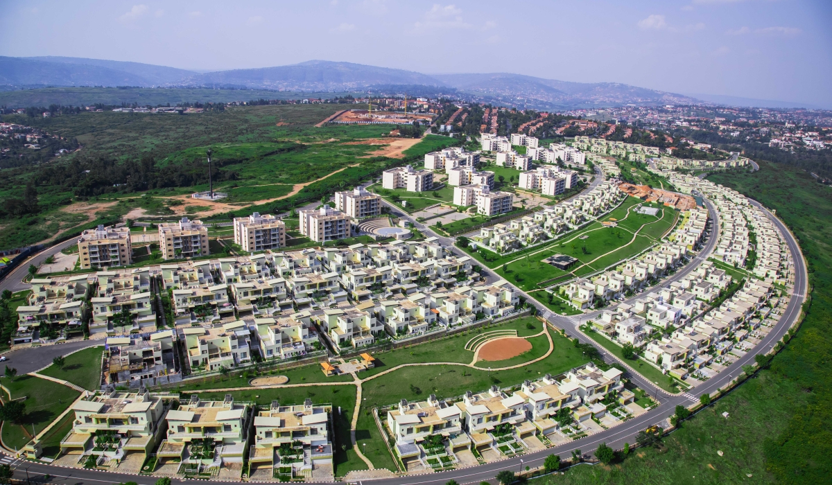 Aerial view of Vision City estate in Kigali. National Land Authority is introducing the electronic certificate of land registration or land title, known as “e-Title”, effective January 6, 2023. File