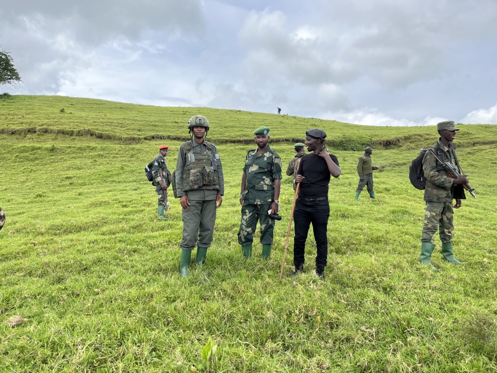 Gatete Nyiringabo, who went to the frontlines in North Kivu province in eastern DR Congo, seen here during a guided tour of the region recently. Courtesy