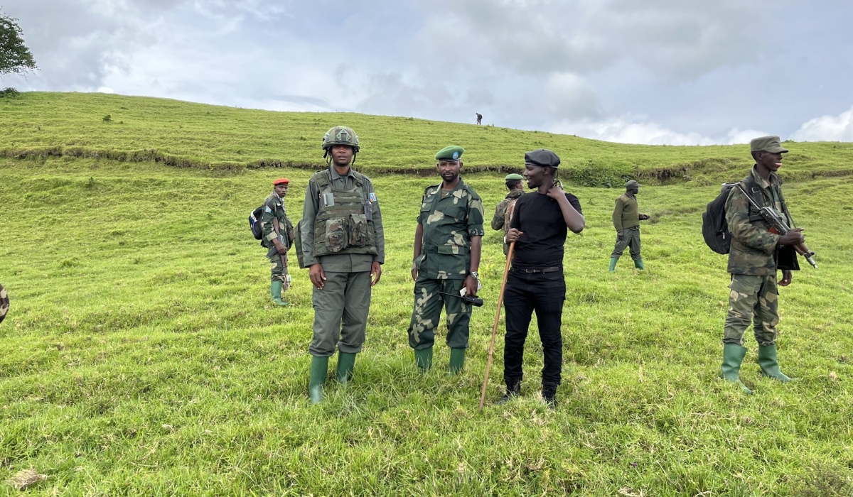 Gatete Nyiringabo, who went to the frontlines in North Kivu province in eastern DR Congo, seen here during a guided tour of the region recently. Courtesy