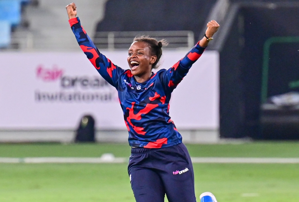 Henriette Ishimwe,Rwanda&#039;s U-19 Women cricket team captain .File