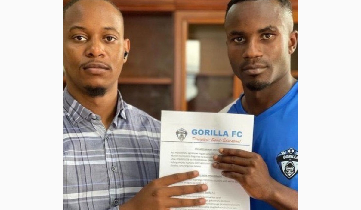 Gorilla FC have signed striker Onesme Twizerimana on a six-month deal. Courtesy