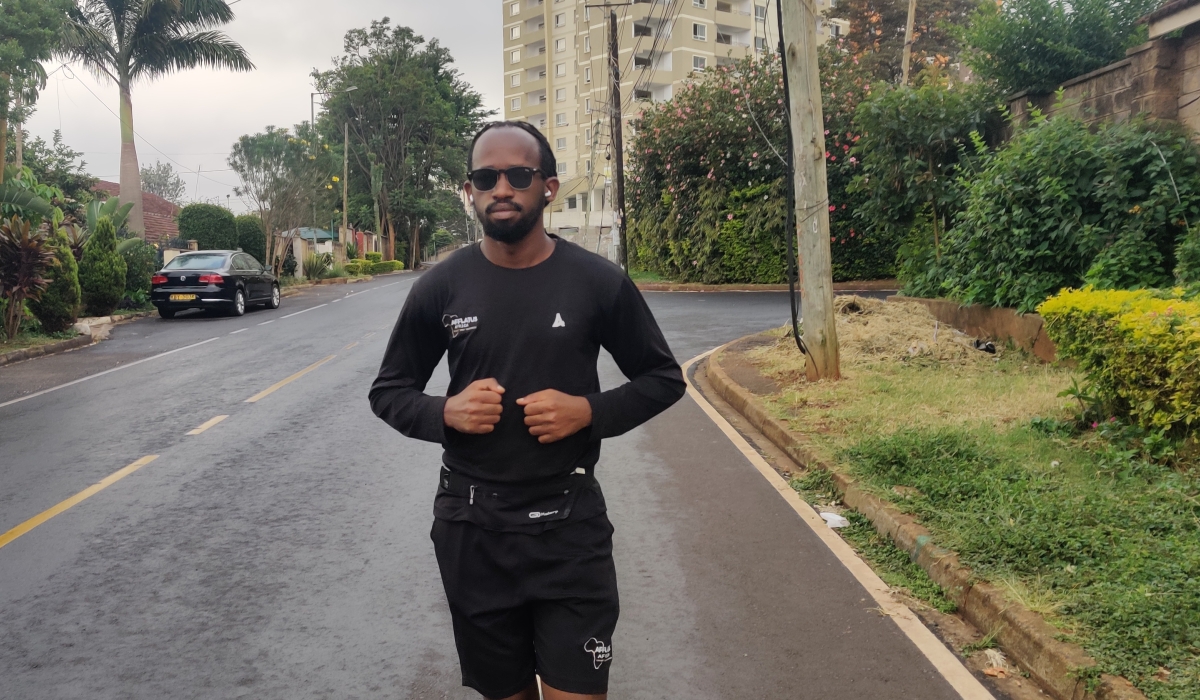 The writer during a15km morning run in Nairobi. All photos courtesy