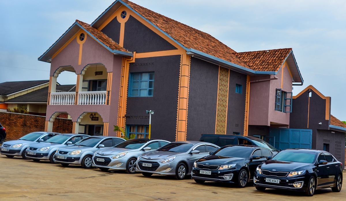 Some of cars that Tomtransfers Company rent and sell in Kigali. The company has closed office amid ongoing investigations over alleged crimes. Courtesy