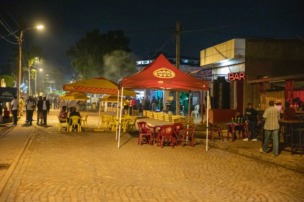 A deserted view of Gisimenti weekend car-free zone at 7pm on a Friday evening. Photo by Willy Mucyo