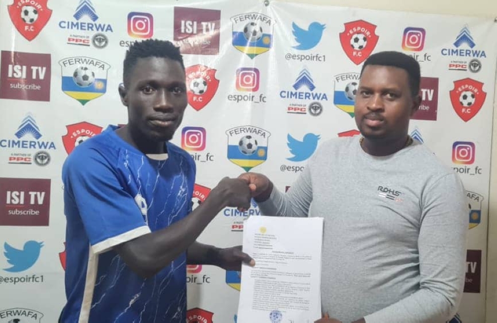 The Ugandan attacking midfielder Joseph Janjali signed to join Espoir FC. Courtesy
