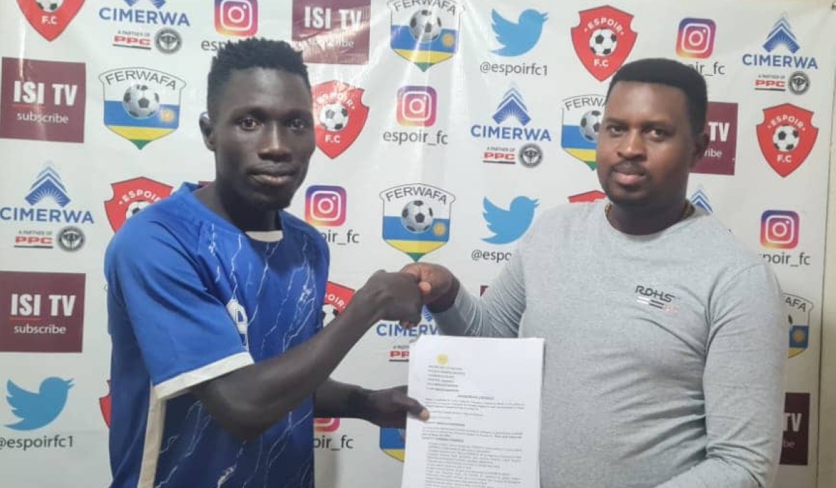 The Ugandan attacking midfielder Joseph Janjali signed to join Espoir FC. Courtesy