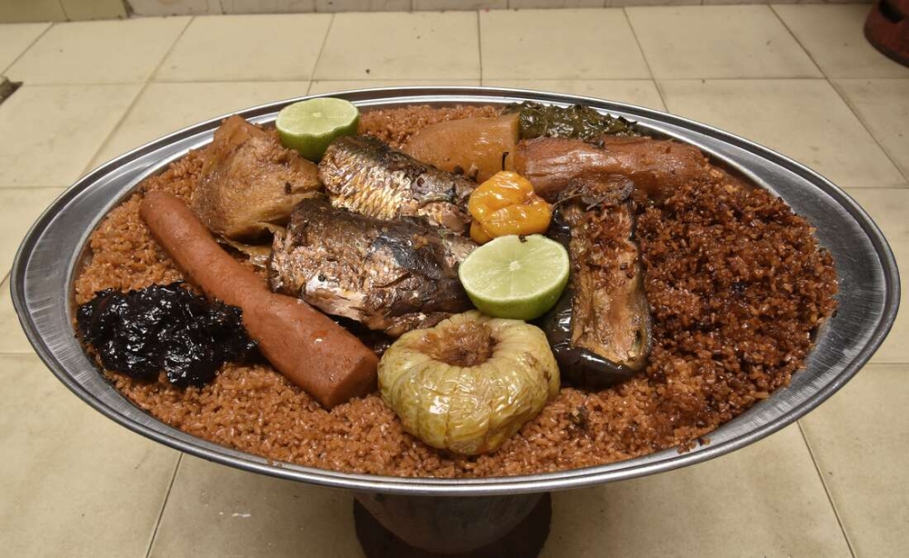 Jollof rice (called Ceebu jën in Senegal according to the Wolof spelling). Courtesy