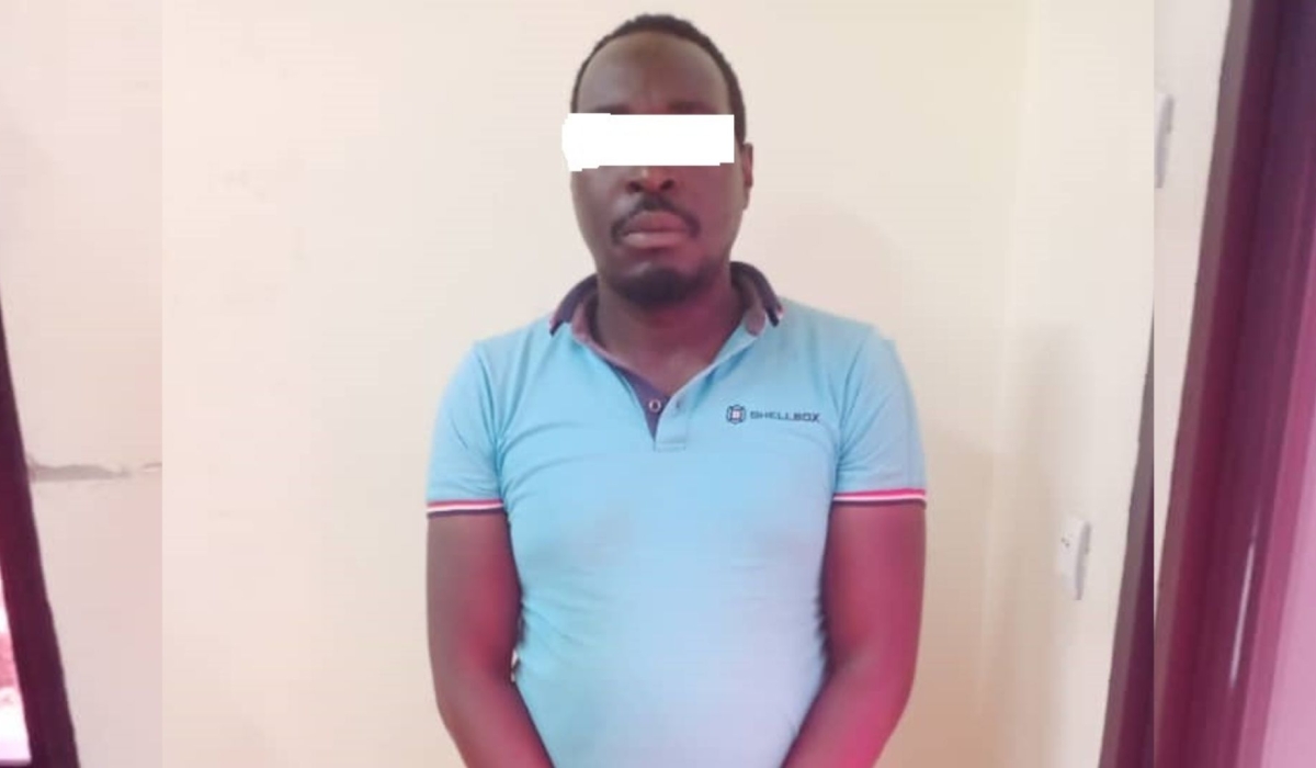 Aime Thierry Nteziryayo was detained on Saturday, January 21, after he tampered with his car air filters so as to pass the gas emission test. Courtesy