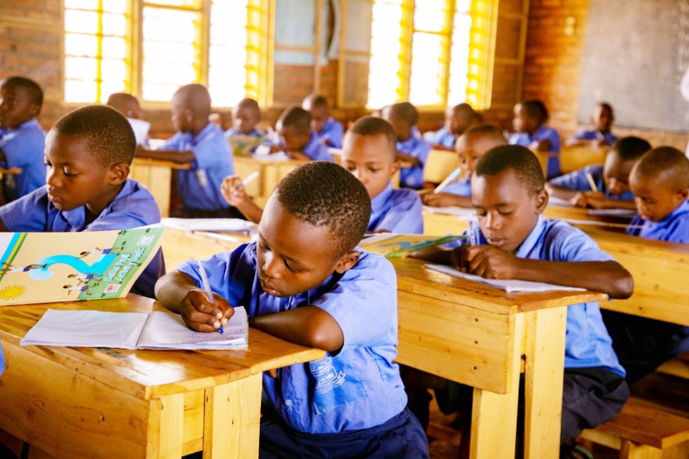 Pupils during a class at Groupe Scolaire Kimisange on January 19, 2023. Photos by Dan Kwizera