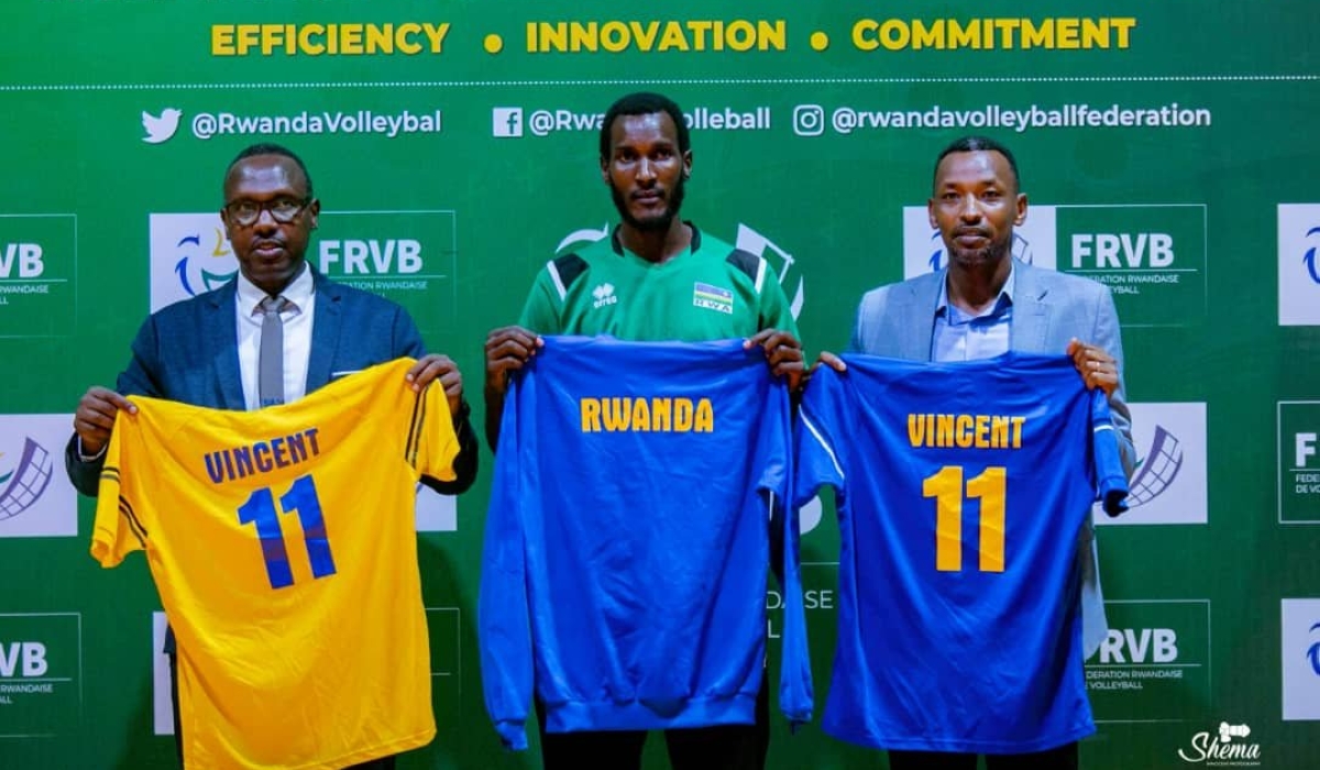 National Team Middle blocker Vincent ‘Gasongo’ Dusabimana retired from volleyball aged 37 on Sunday, January 22,