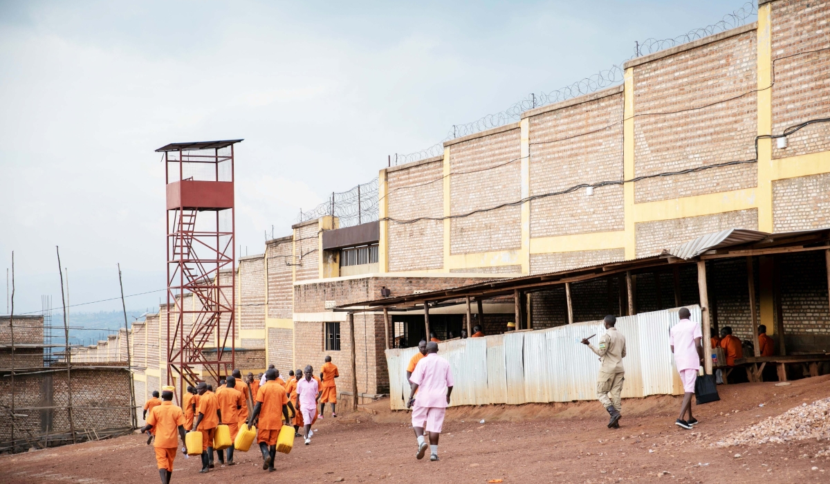 Inmates at Nyarugenge Prison in Kigali. File