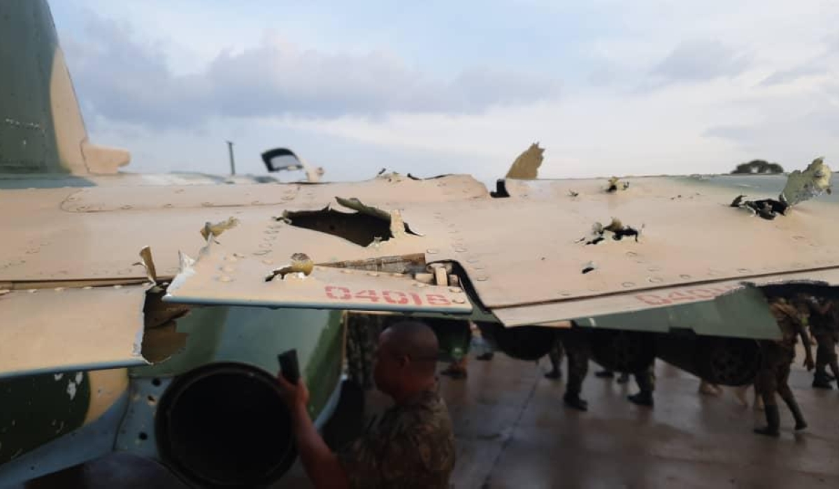 A Sukhoi-25 fighter jet from DR Congo violated Rwanda’s airspace  and got shot at on Tuesday, January 24. Courtesy