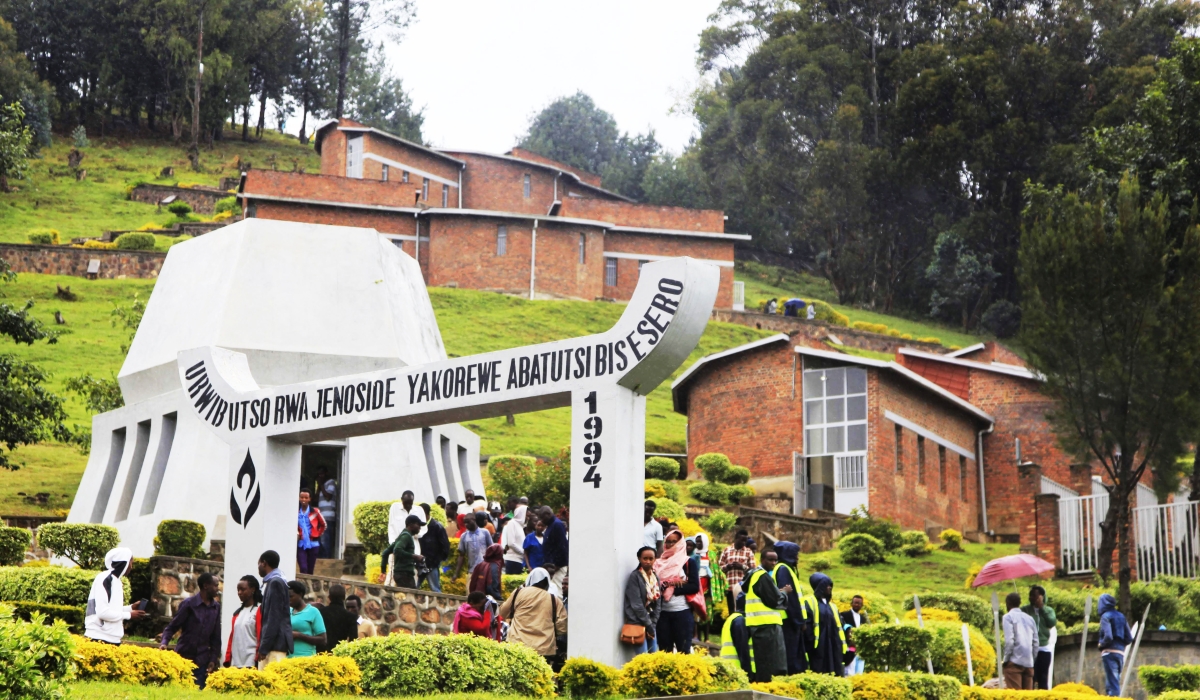 Mourners at Bisesero Genocide Memorial in Karongi District. Rwanda has engaged the Mémorial de la Shoah  to help the country preserve the memorials of the 1994 genocide  against the Tutsi. Sam Ngendahimana