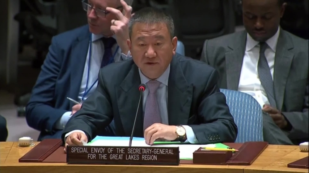 United Nations special envoy for the Great Lakes Region, Huang Xia speaks during a meeting.  The UN special envoy has called upon the two countries to “exercise maximum restraint” amid high tensions. Courtesy