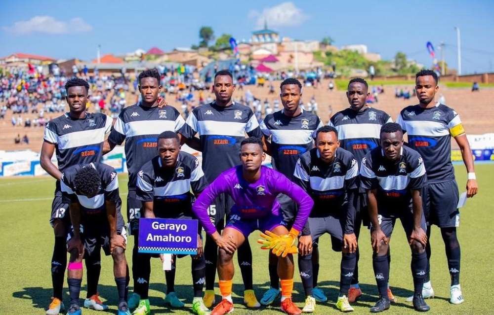 Striker Lague Byiringiro was among the eleven starting players of APR FC during the second leg game against SC Kiyovu on Saturday, January 28, at Muhanga Stadium. Courtesy