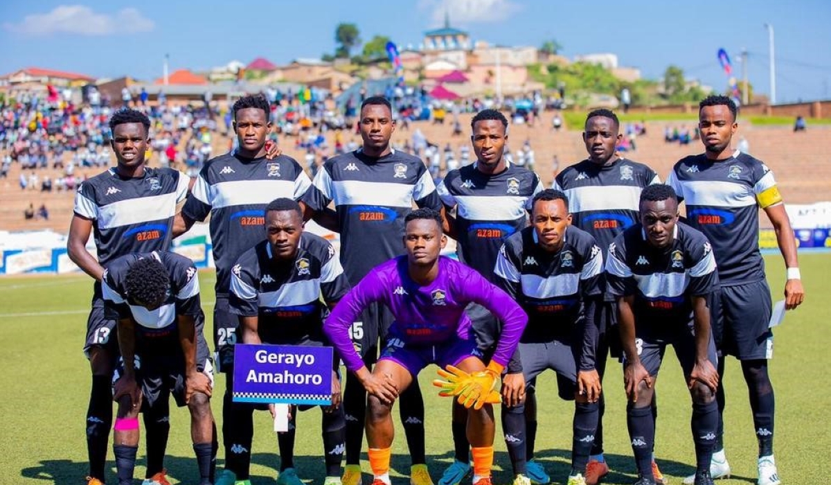 Striker Lague Byiringiro was among the eleven starting players of APR FC during the second leg game against SC Kiyovu on Saturday, January 28, at Muhanga Stadium. Courtesy