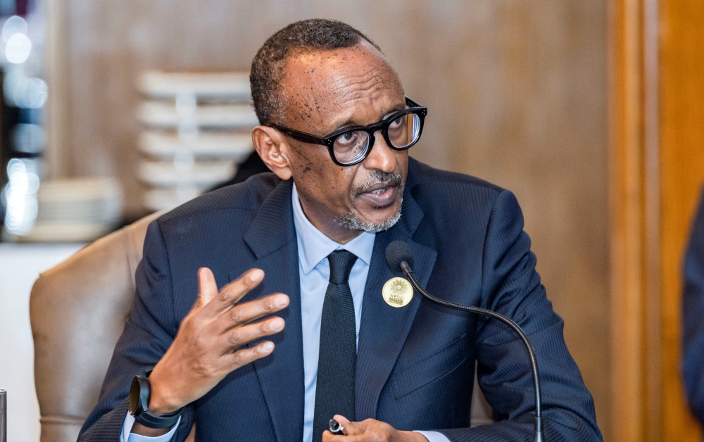 President Paul Kagame during an interview with Jeune Afrique’s François Soudan, vows that there will never be genocide again in Rwanda. Photo by Village Urugwiro.