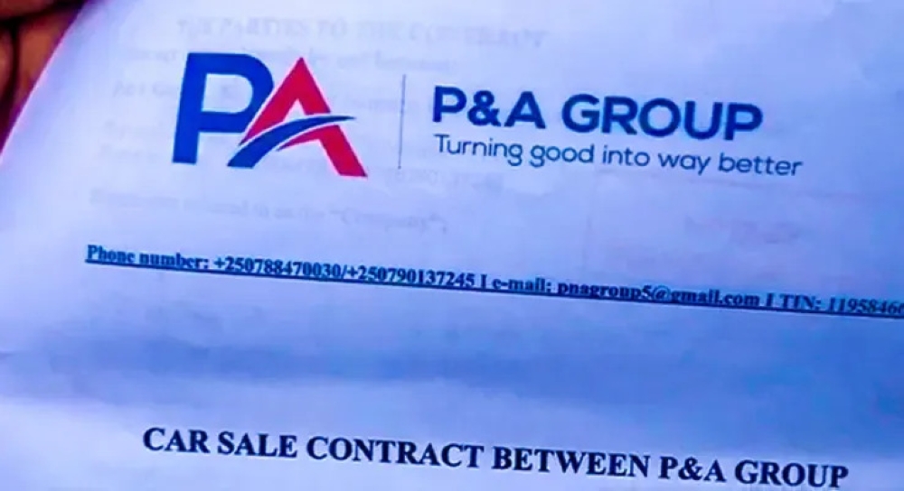 Shema, the owner of a company called P&A Group, is accused of defrauding Rwf70 million from 13 people. File 