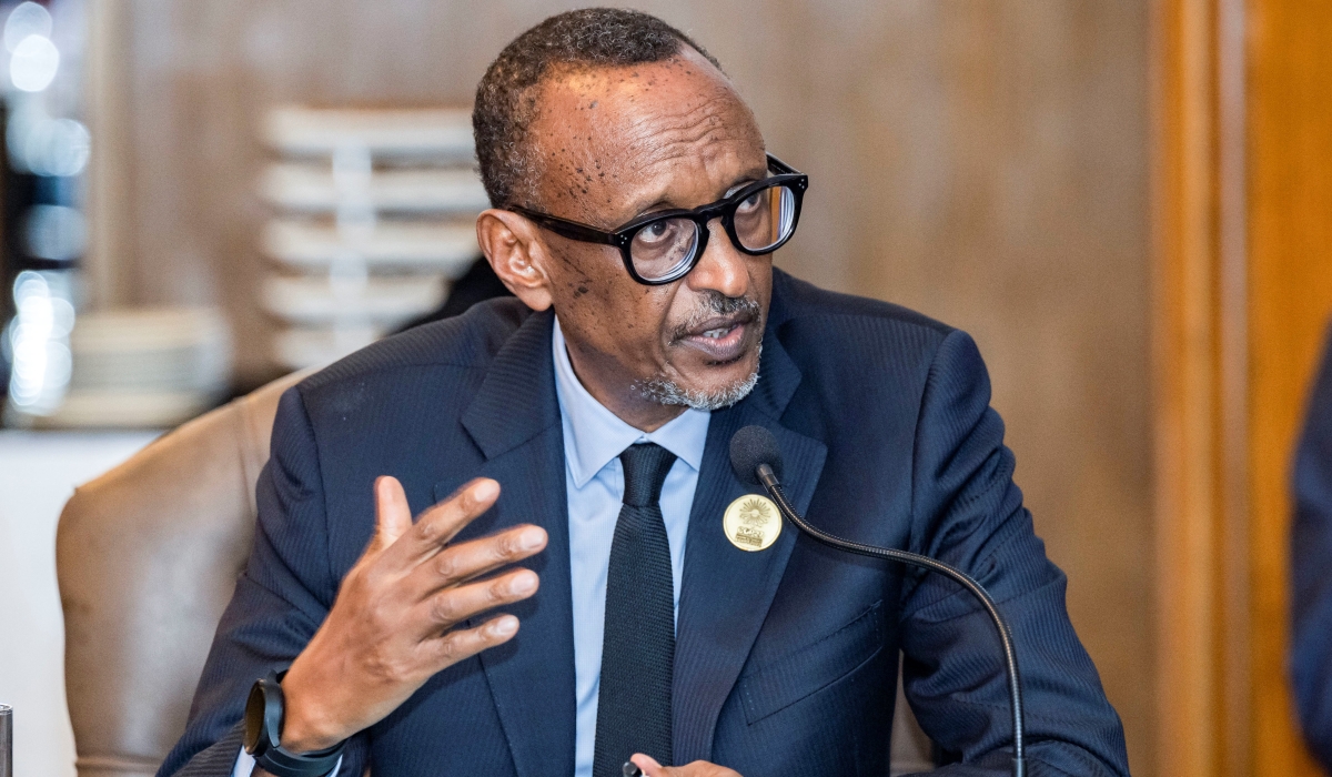 President Paul Kagame during an interview with Jeune Afrique’s François Soudan, vows that there will never be genocide again in Rwanda. Photo by Village Urugwiro.