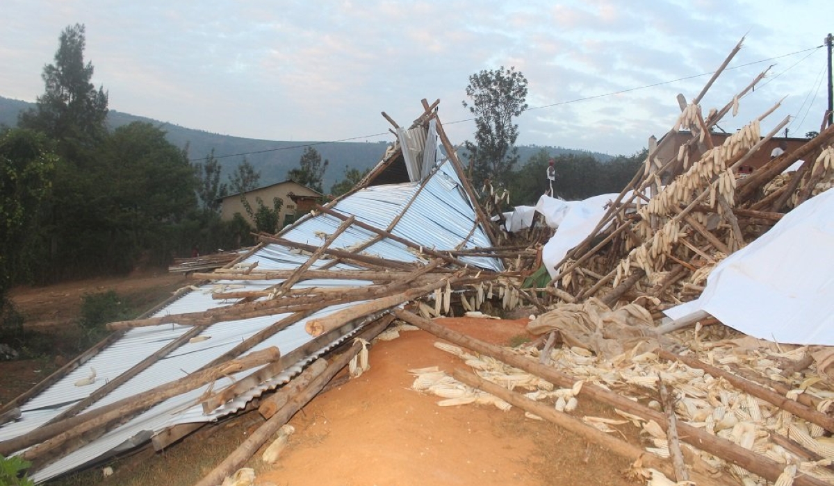 A scene of a fatal accident where a maize drying shelter collapsed, killing 10 people while more than 40 were  injured, on Friday, February 3. On Saturday 36 victims were discharged from hospitals.