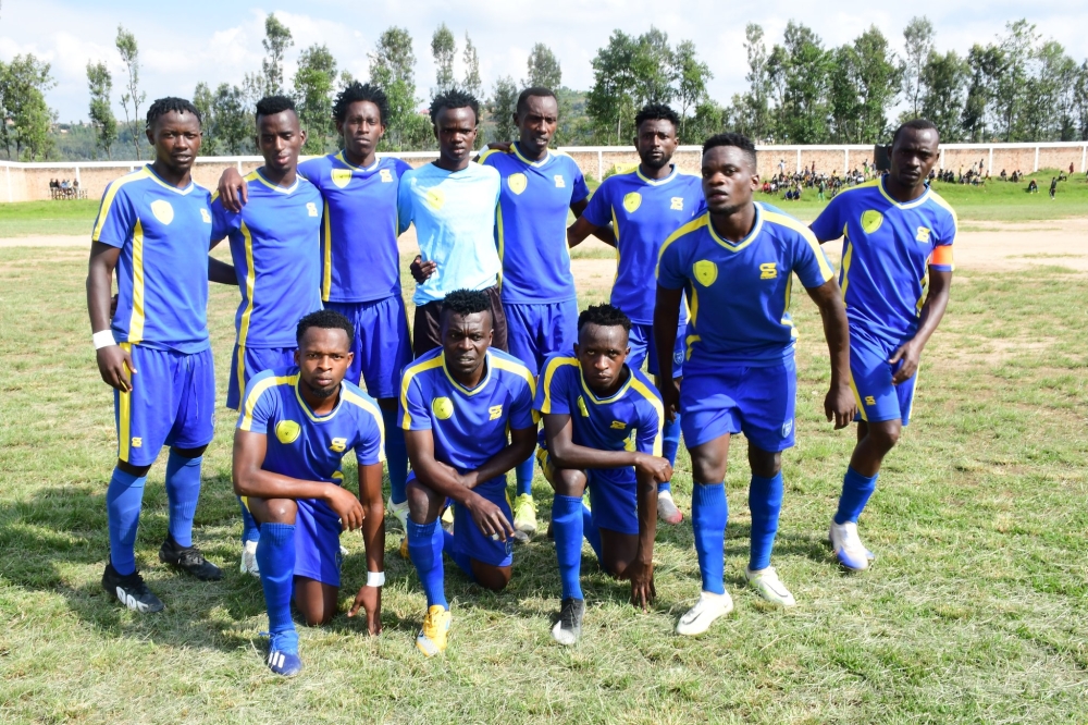 Amagaju Fc players during a game against Intare FC on January 29. File