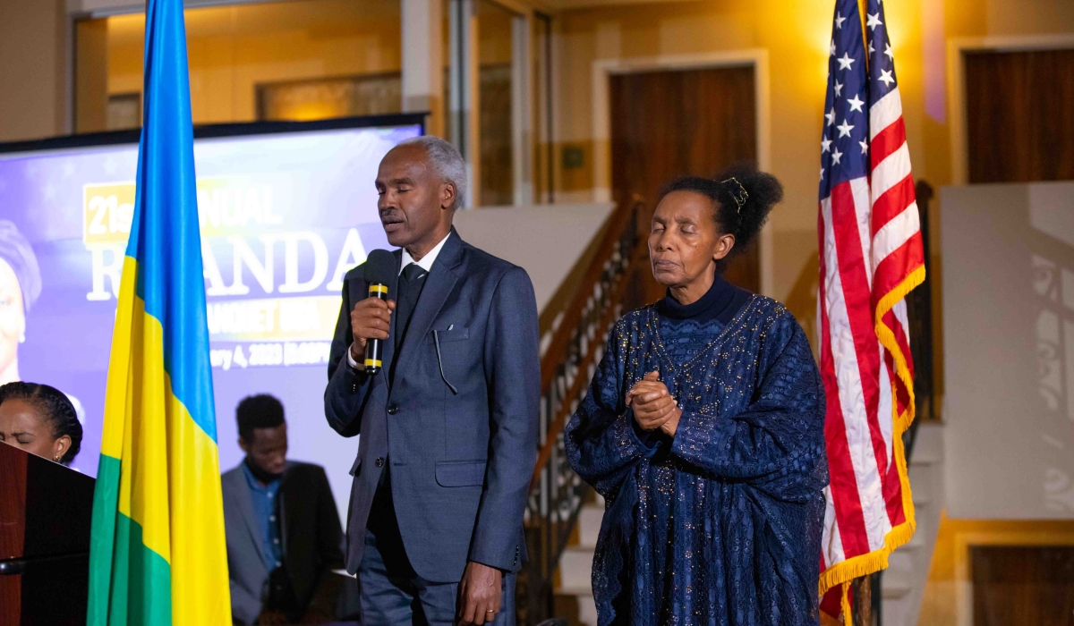 Ambassador Charles and Rosette Murigande dedicated the leadership and people of Rwanda to God and issued a call to action for all attendees.