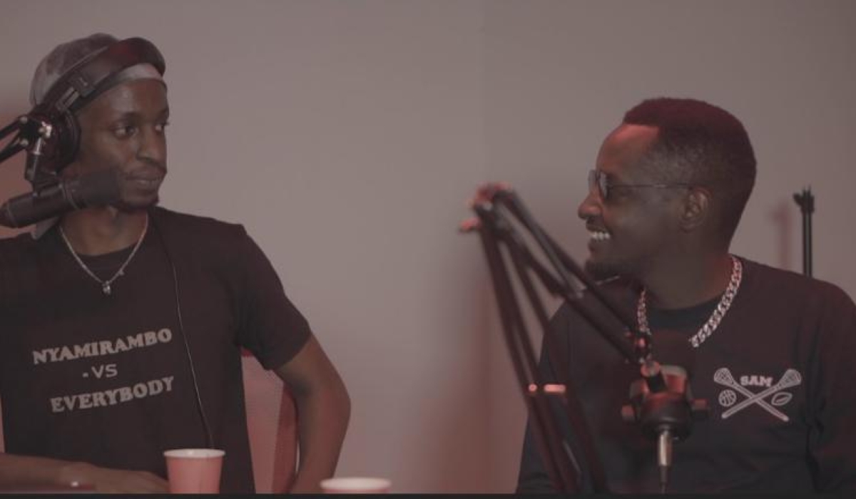 Pro Zed (L) hosting one the podcast.  Courtesy  photo.