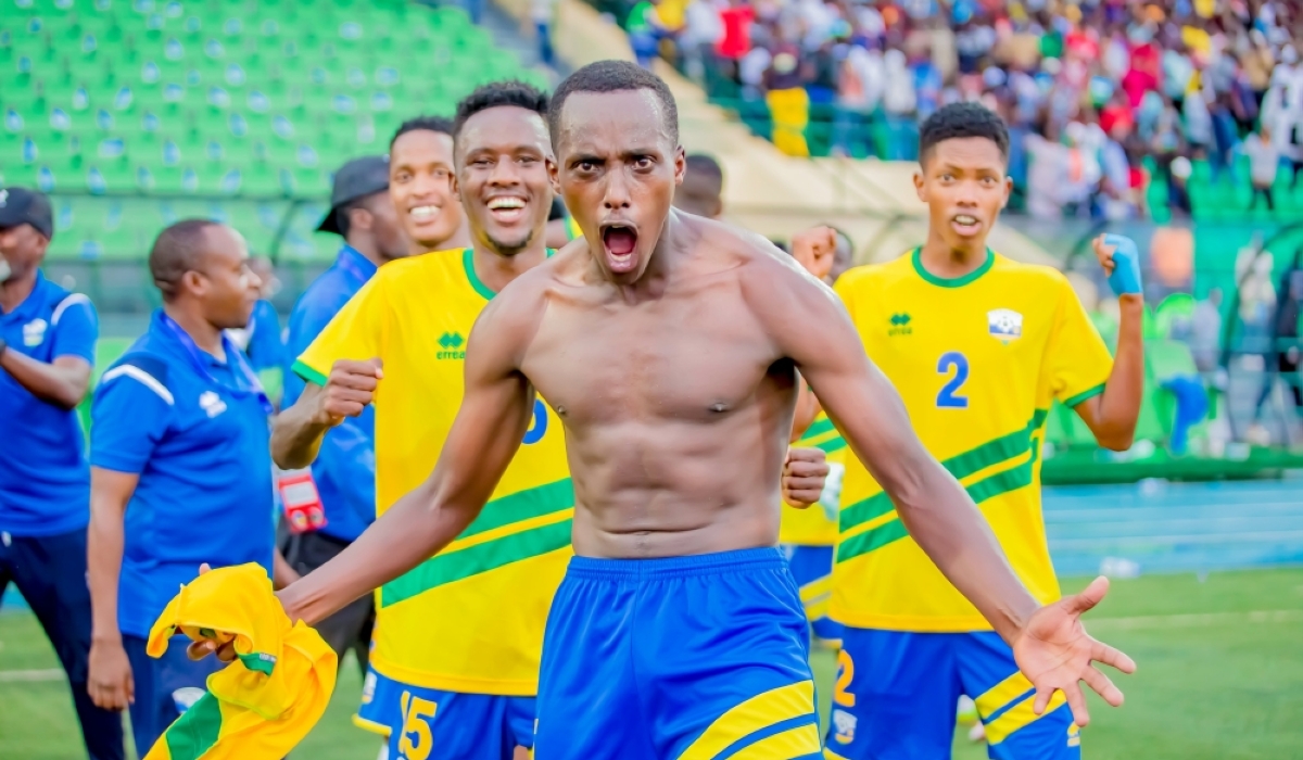 Sunrise and Amavubi U23 midfielder Moses Nyamurangwa celebrate a crucial win over Libya at Huye. The youngster opens up on his incredible journey to become a footballer as he followed his passion