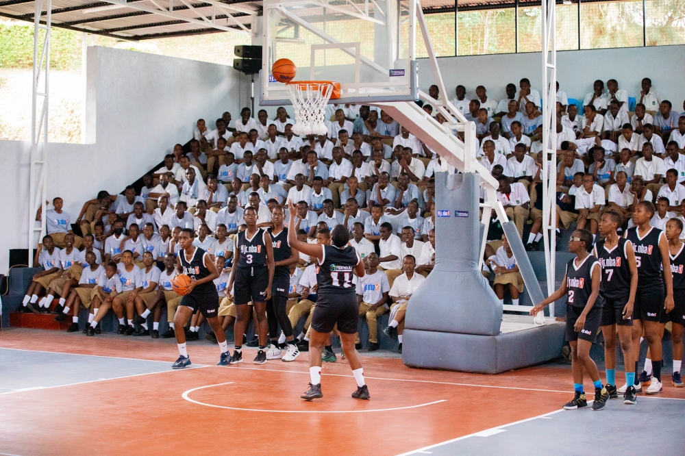  The newly completed indoor basketball court has the capacity to host up to 1,500 spectators