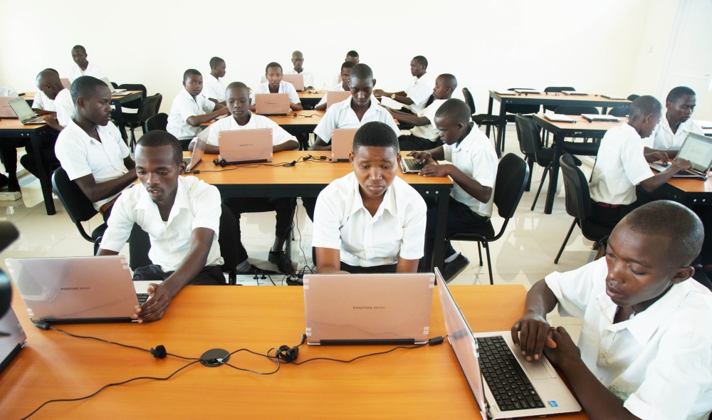Students during IT class at GS Rweru in Bugesera District. According to Minister Ingabire about 3,000 schools that are not connected to the internet will have access to it by 2024. Sam Ngendahimana