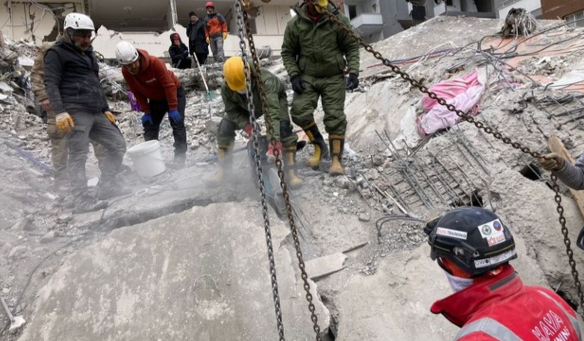 Rescue operations in Turkey. Internet