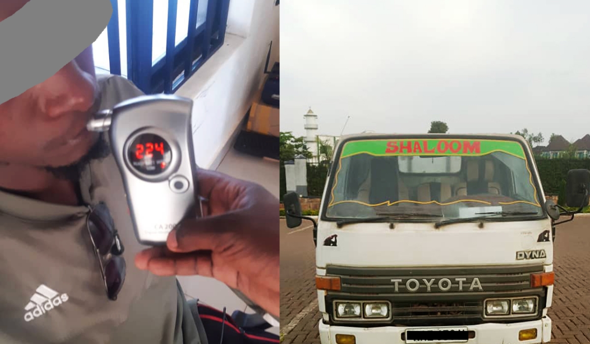 A driver who was arrested over drunk driving while RNP were conducting operations targeting people driving under the influence of alcohol. Courtesy