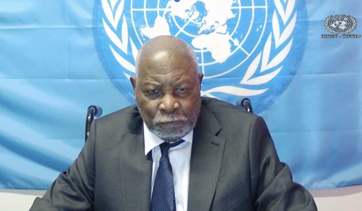 Genocide suspect Felicien Kabuga at the International Residual Mechanism for Criminal Tribunals.  Internet