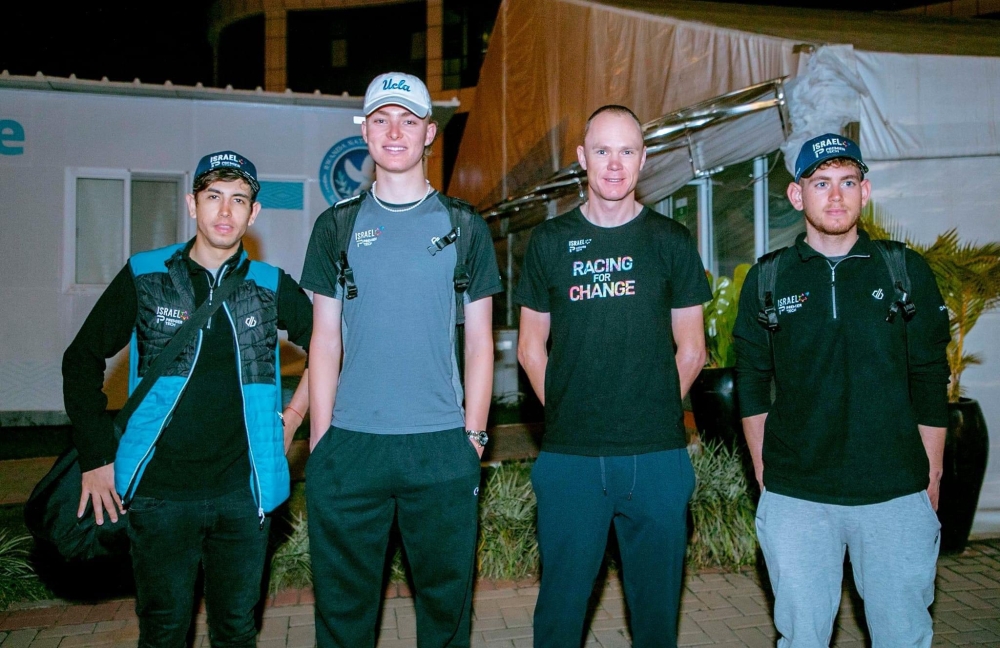 Chris Froome (2nd-right), a four-time winner of Tour de France, is part of the Israel Premier Tech team roster that will compete at this year&#039;s Tour du Rwanda. The race starts on Sunday, February 19, and will run through February 26.