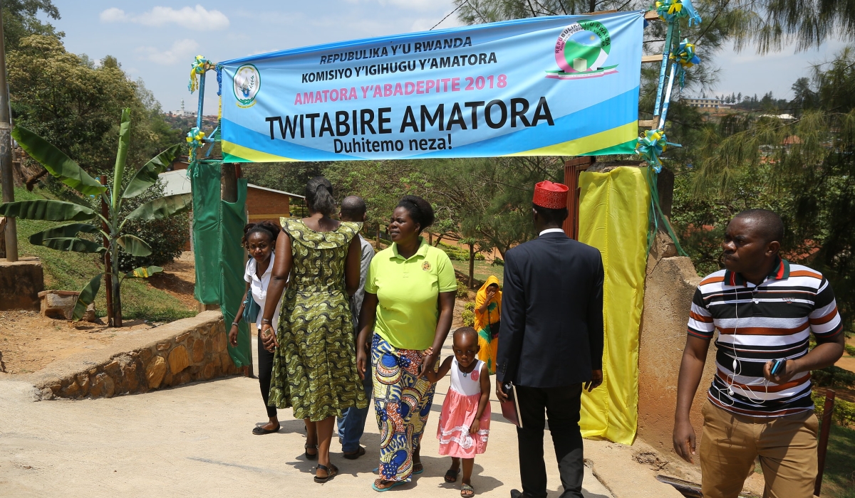 Kigali residents at a polling station at Kimisagara during legislative elections in 2018. NEC announced that Government plans to hold presidential and parliamentary elections during the same period. Photo by Sam Ngendahimana