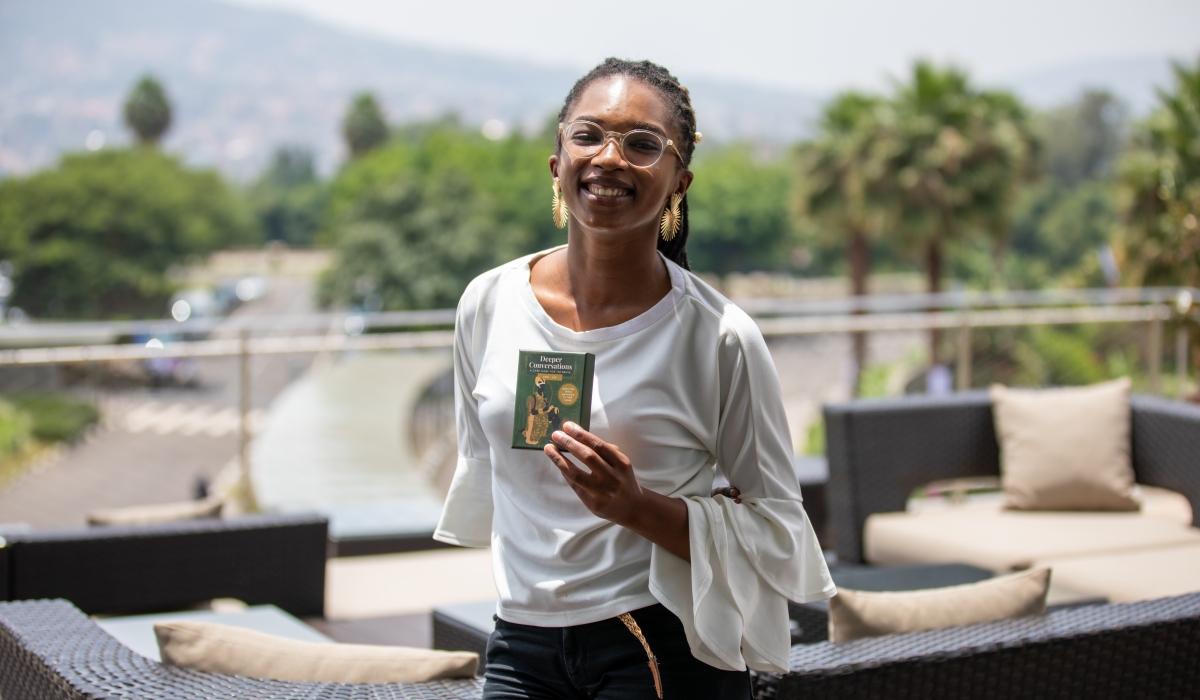 Dominique Alonga Uwase, creator of the &#039;Deeper Conversation&#039; cards. Photo by Willy Mucyo