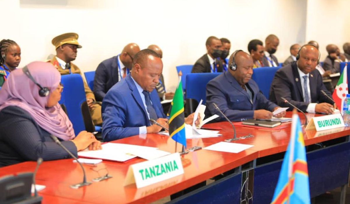 Regional leaders during a mini-summit that was chaired by Angolan President João Lourenço, in Addis Ababa, Ethiopia, on Friday, February 17. Courtesy
