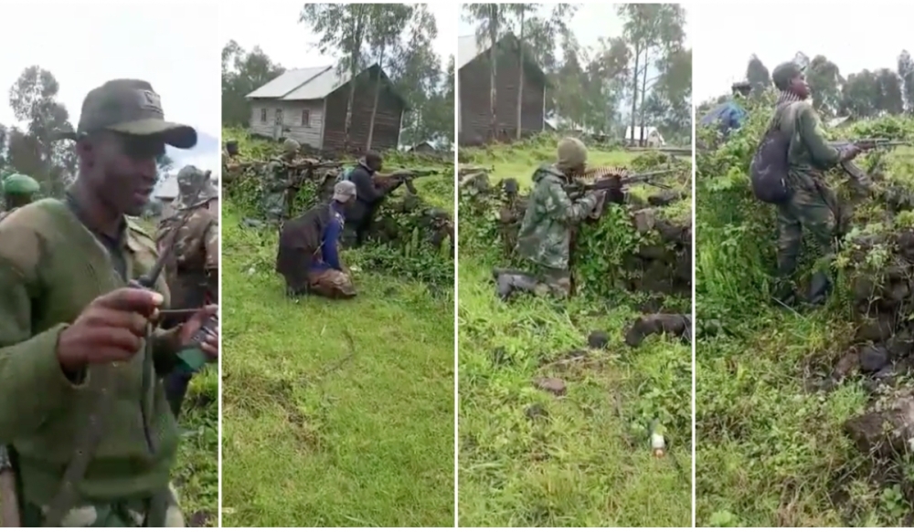 Some members of genocidal group FDLR are fighting along the DR Congo army in its battle against the M23 rebel group in the eastern DR Congo. Refugees flee fighting in DR CONGO. File