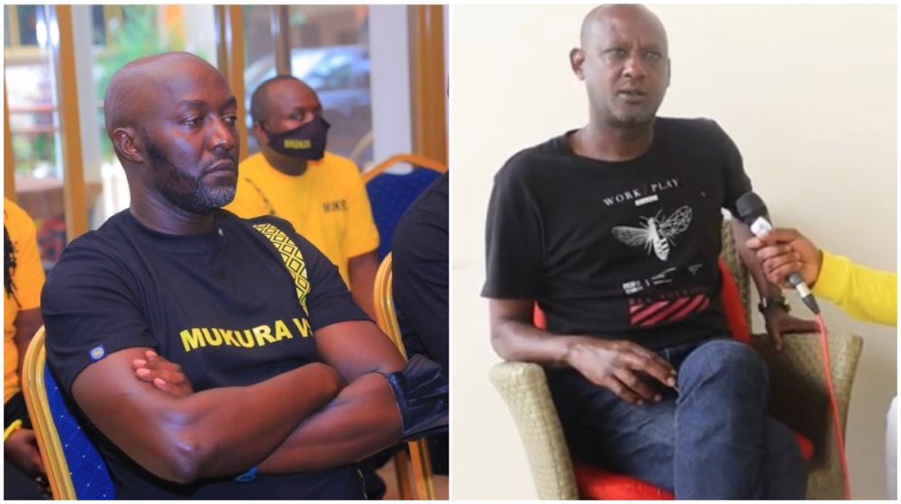 Mukura Victory Sports president Jean-Damascene Ndamage (L) stepped down from his positions after just one year in office. On the right is Mukura&#039;s vice president Eugene Sakindi.