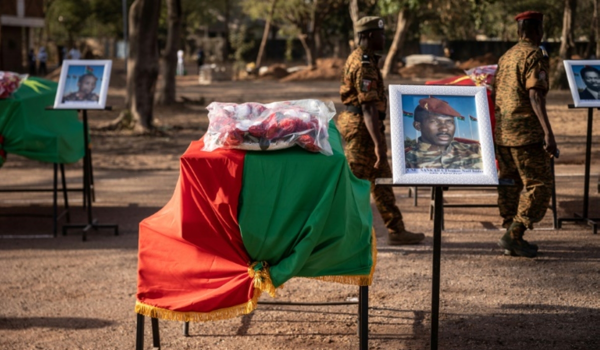The bodies were initially buried on the outskirts of Ouagadougou and exhumed in 2015 for a legal procedure. Photo: Olympia de Maismont